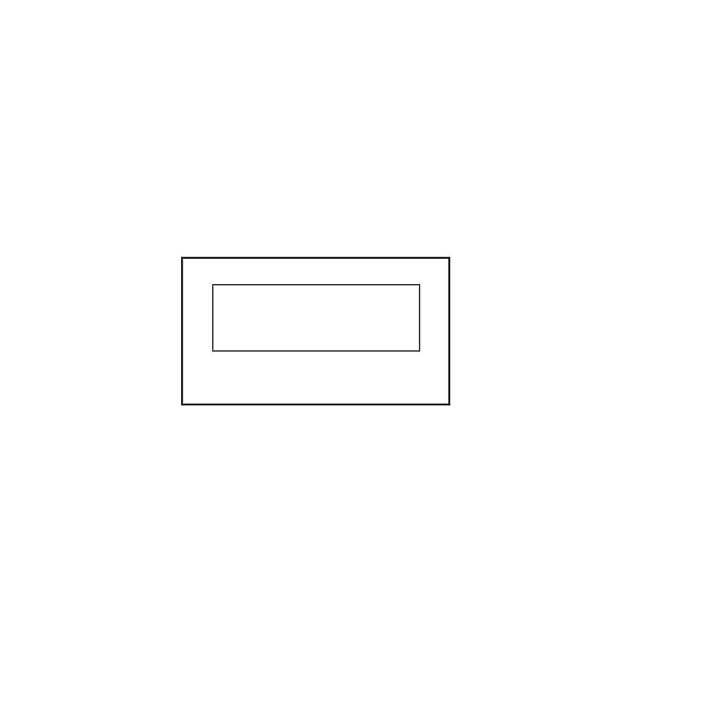 Part #406421, Bertazzoni Left Inner Oven Glass