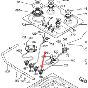 Bertazzoni Gas Valve By Pass 029+micro 502174