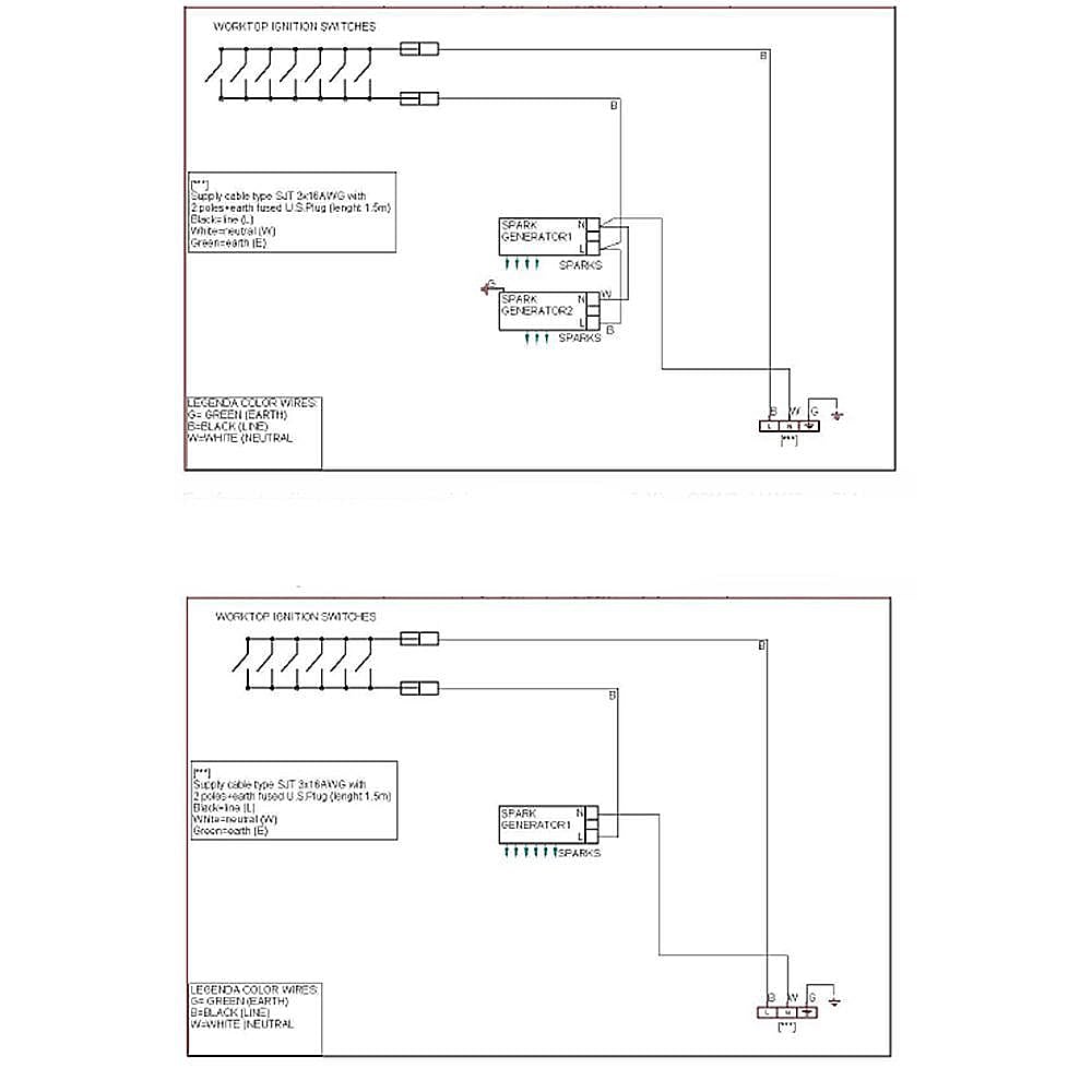 Part #601639, Bertazzoni Circuit Diagram