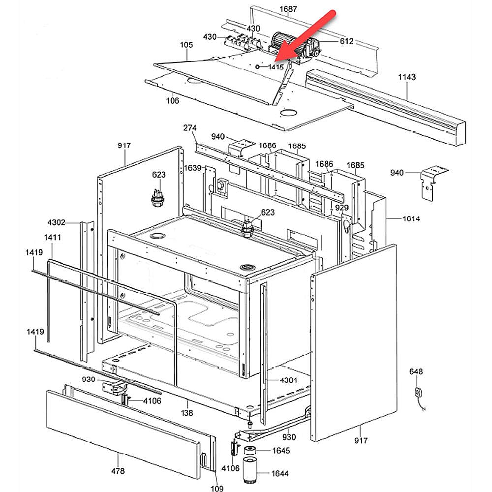 Part #602042, Bertazzoni Thermoswitch For Cooling Fan