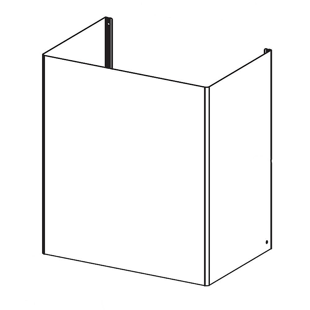 Part #z110012, Bertazzoni Range Hood Flue Cover, Lower