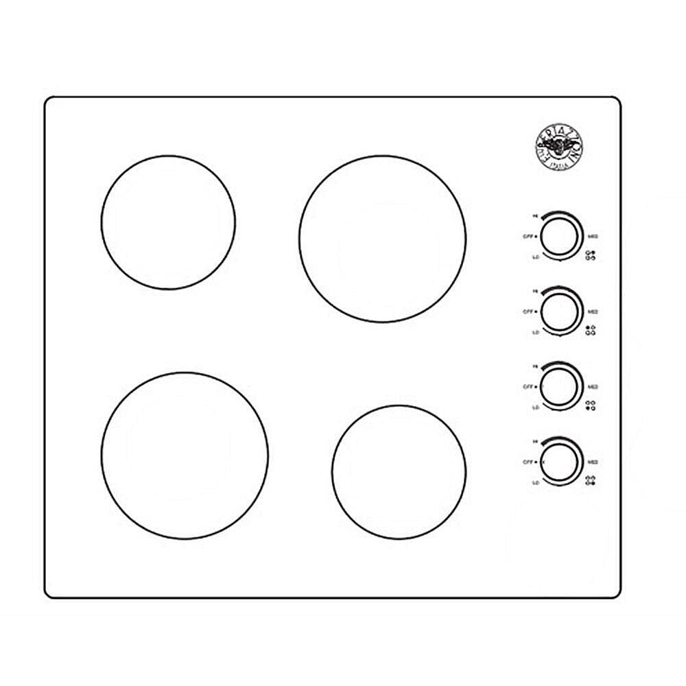Part #z210035, Bertazzoni Glass Assembly