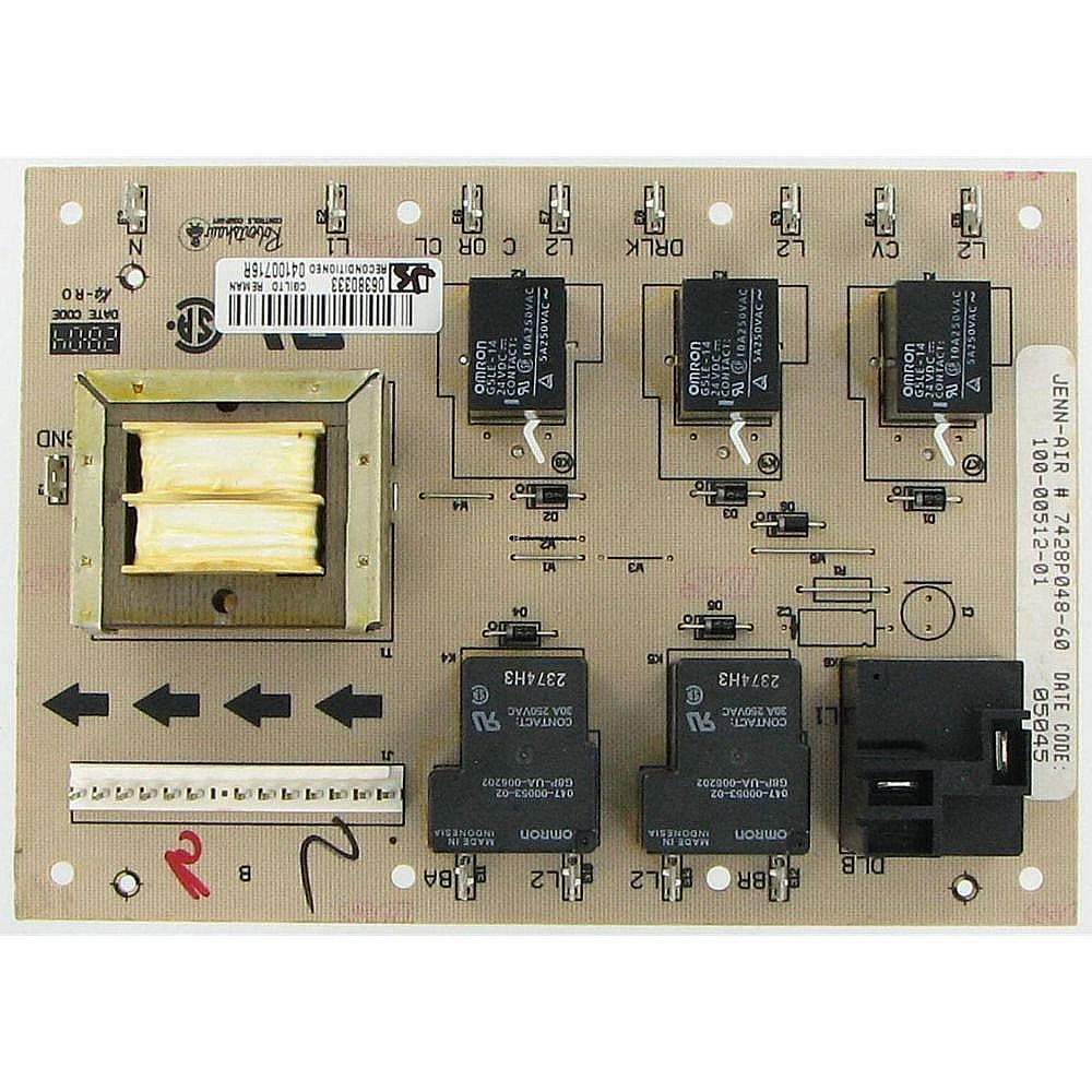Part #04100716R, Refurbished Range Oven Relay Control Board | 11.00 x 6.00 x 2.00