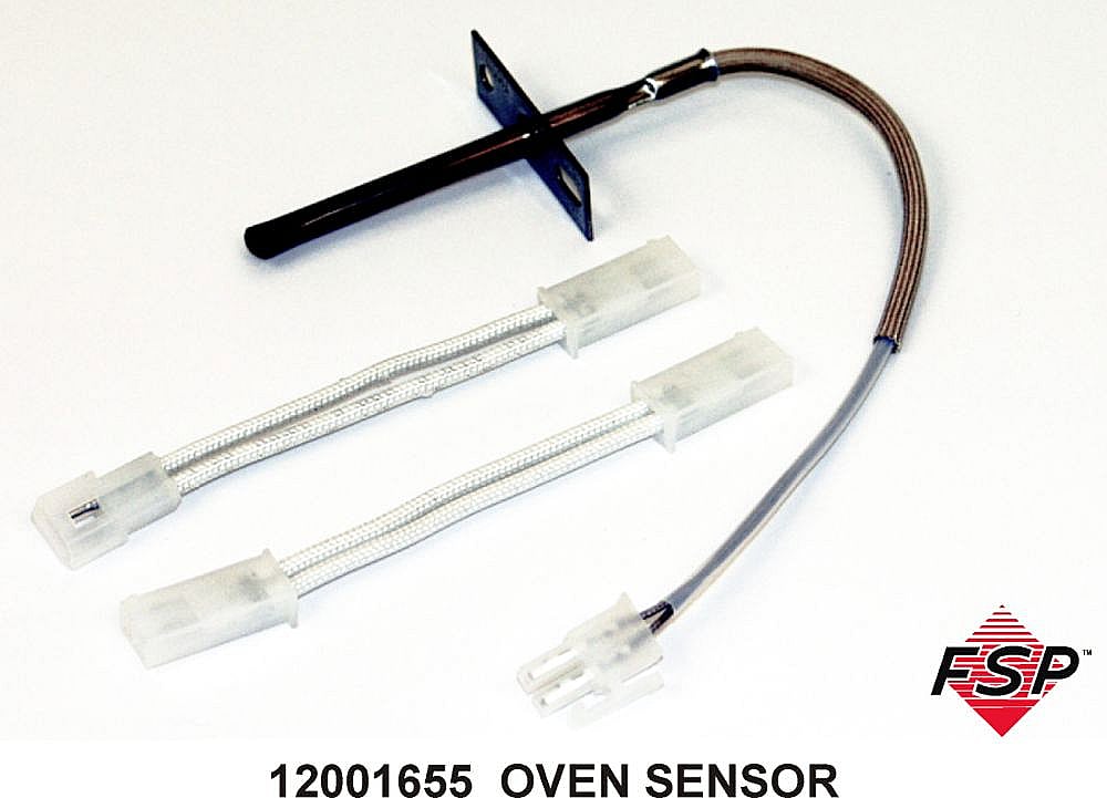 Part #12001655, Range Oven Temperature Sensor (Replaces 1200155, 12001555, 74004470, 74004944, 7430P041-60, W10127322, / 5.50 x 2.00 x 1.00