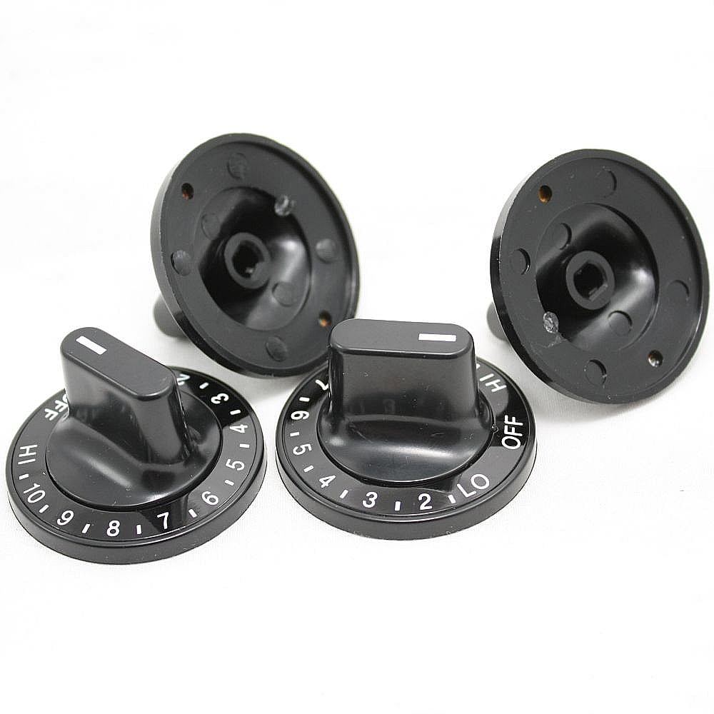 Part #12200035, Range Surface Burner Knob, 4-Pack (Replaces Y703272, Y703662, Y704844) / 2.00 x 2.50 x 2.50