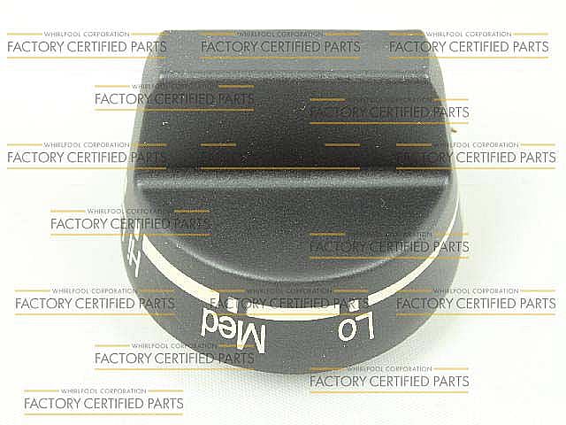 Photo of GE Part #wp71001057, Ran Surface Burner Knob | 2.50 x 2.50 x 1.50 from Repair Parts Direct