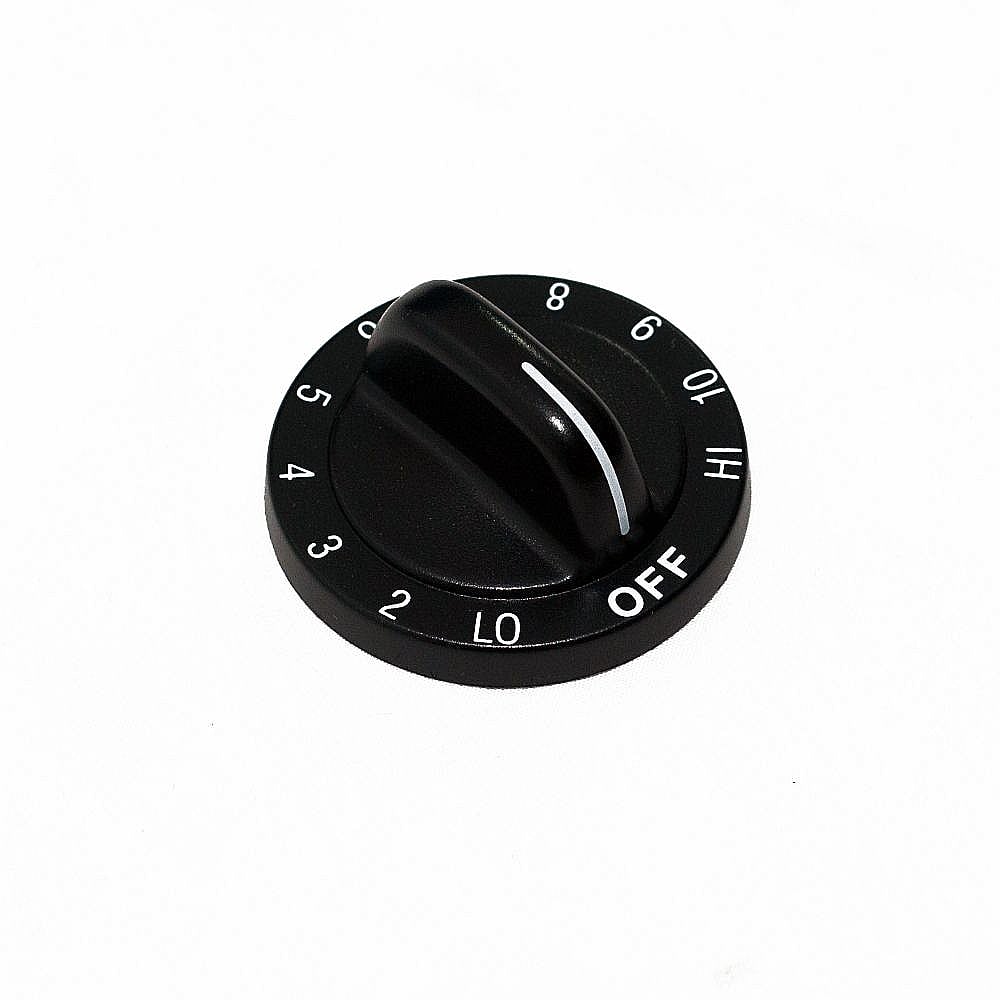 Photo of GE Part #wp71002187, Ran Surface Burner Knob | 1.87 x 1.87 x 1.00 from Repair Parts Direct