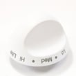 Range Surface Burner Knob (white) for Jenn-Air SVD48600B - Part WP71003058