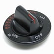 Cooktop Burner Knob (Black)