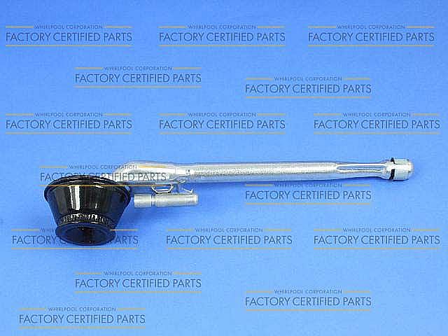 Part #74005189, Whirlpool Cooktop Burner Assembly, Rear (Replaces 71001934, 7505P284-60, 8189688, Y705402) / 15.25 x 5.25 x 5.75