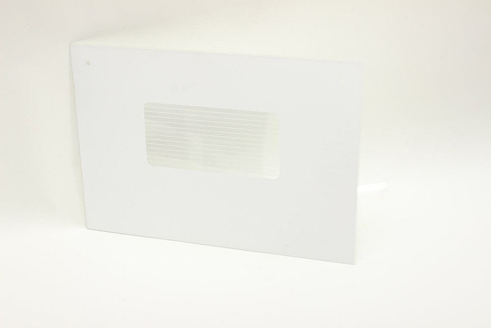Photo of Wall Oven Door Outer Panel, Lower (White) from Repair Parts Direct