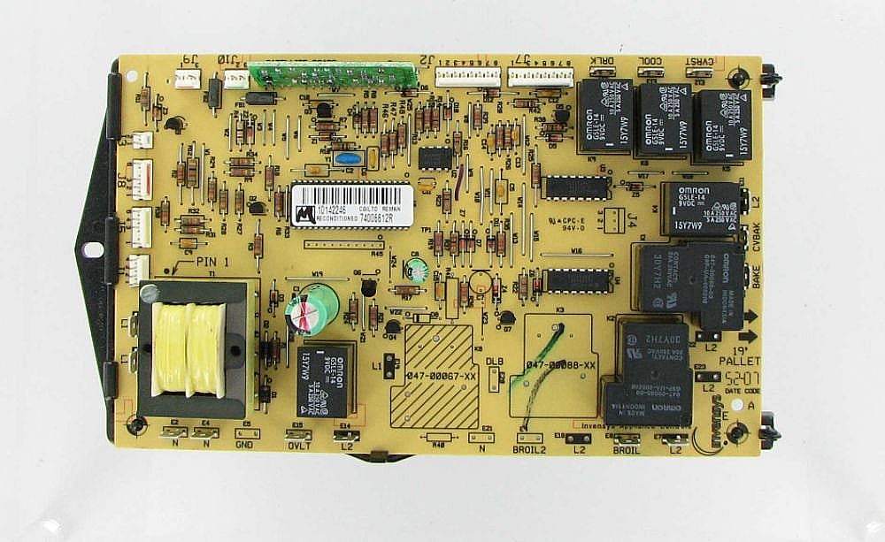 Part #wp74006612R, Wall Oven Relay Control Board | 11.00 x 6.00 x 2.00