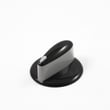 Range Surface Burner Knob (Black and Chrome)