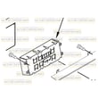 Control (includes Overlay) (black) for Maytag MGR5775QDB1 - Part 74009227