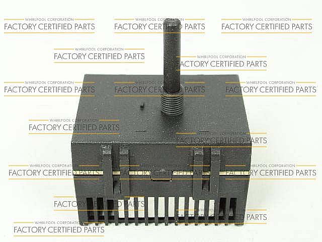 Part #wp74009256, Cooktop Downdraft Vent Fan Knob / 2.50 x 2.62 x 1.00