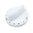 Range Surface Burner Knob (white) for Maytag MGR5752BDB - Part WP74009775