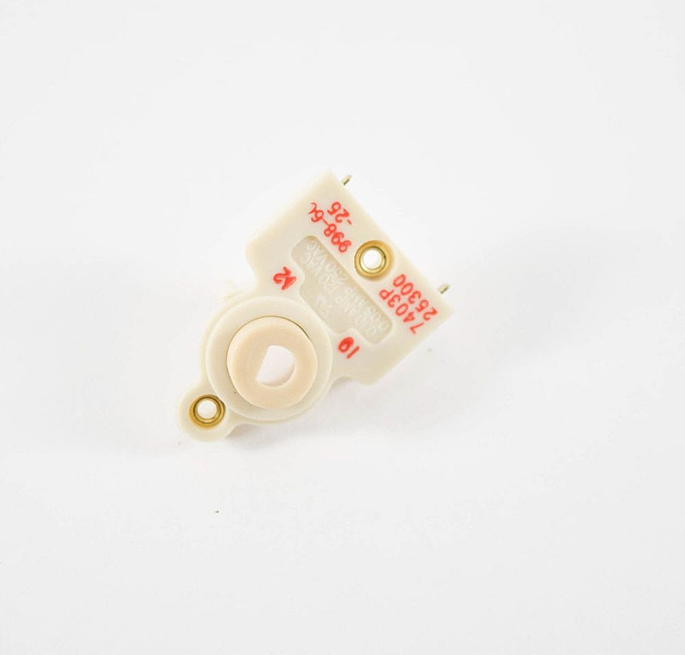 Part #wp74010858, Cooktop Burner Igniter Switch / 1.75 x 1.12 x 1.12