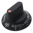 Wall Oven Temperature Knob (black) for Jenn-Air W130W-C - Part 7735P029-60