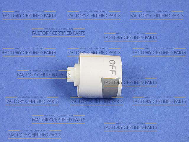 Part #wp7739P121-60, Range Fan Control Knob (White) / 1.25 x 1.00 x 1.00