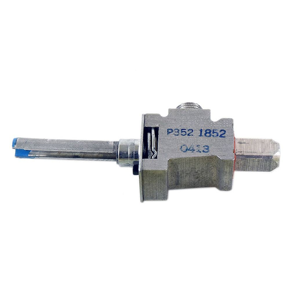 Photo of GE Part #wp74006118, Ran Surface Burner Valve | 3.87 x 0.37 x 1.25 from Repair Parts Direct