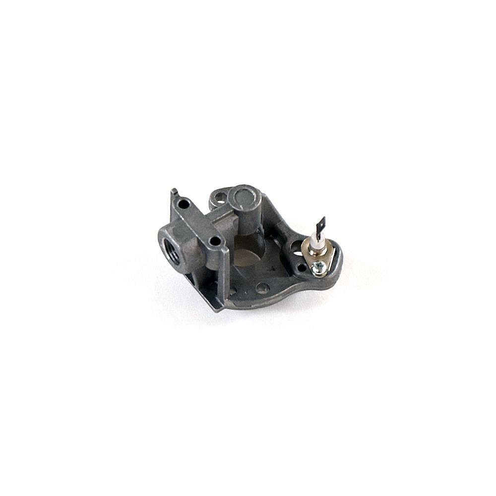 Part #wp7527P028-60, Range Surface Burner Orifice Holder, Right Front / 4.60 x 4.35 x 3.45