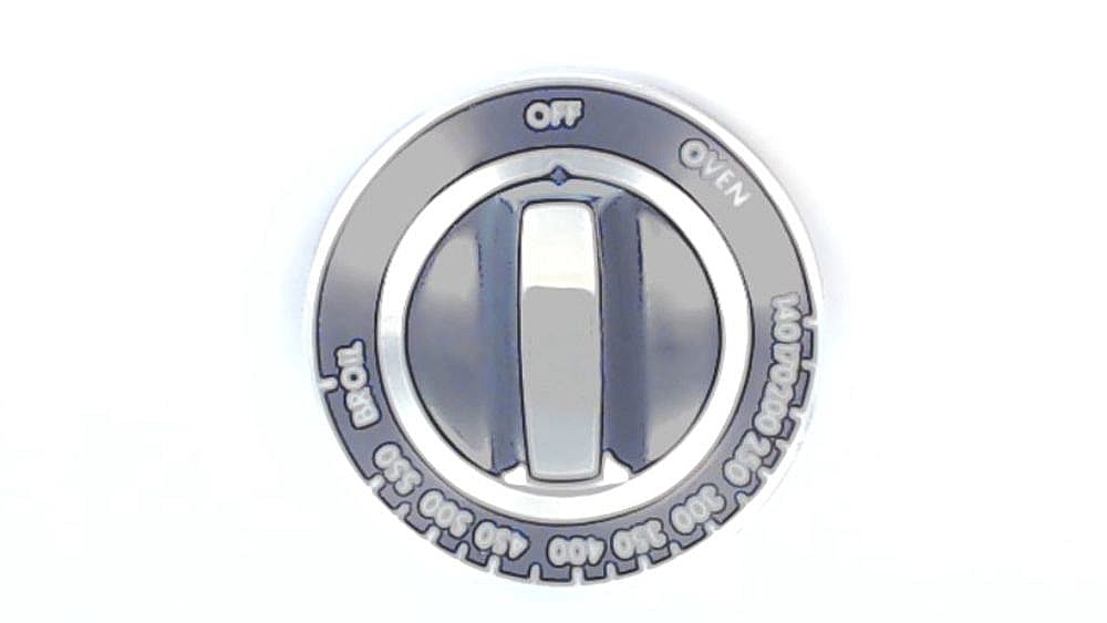 Part #wpy07506601, Range Oven Temperature Knob (Black) / 2.25 x 1.00 x 2.25