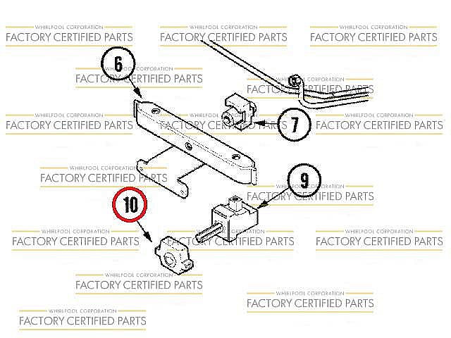 Photo of Cooktop Igniter Switch from Repair Parts Direct