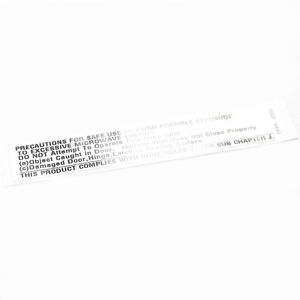 Part #f02459660Ap, Panasonic Label / 3.00 x 3.00 x 1.00