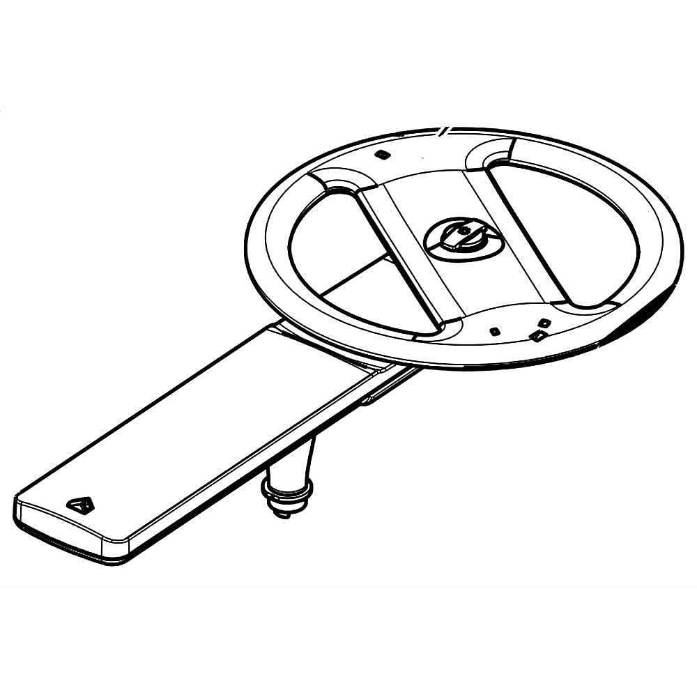 Part #111920868, Dishwasher Spray Arm, Lower (Replaces 111920844) / 21.95 x 7.55 x 4.35
