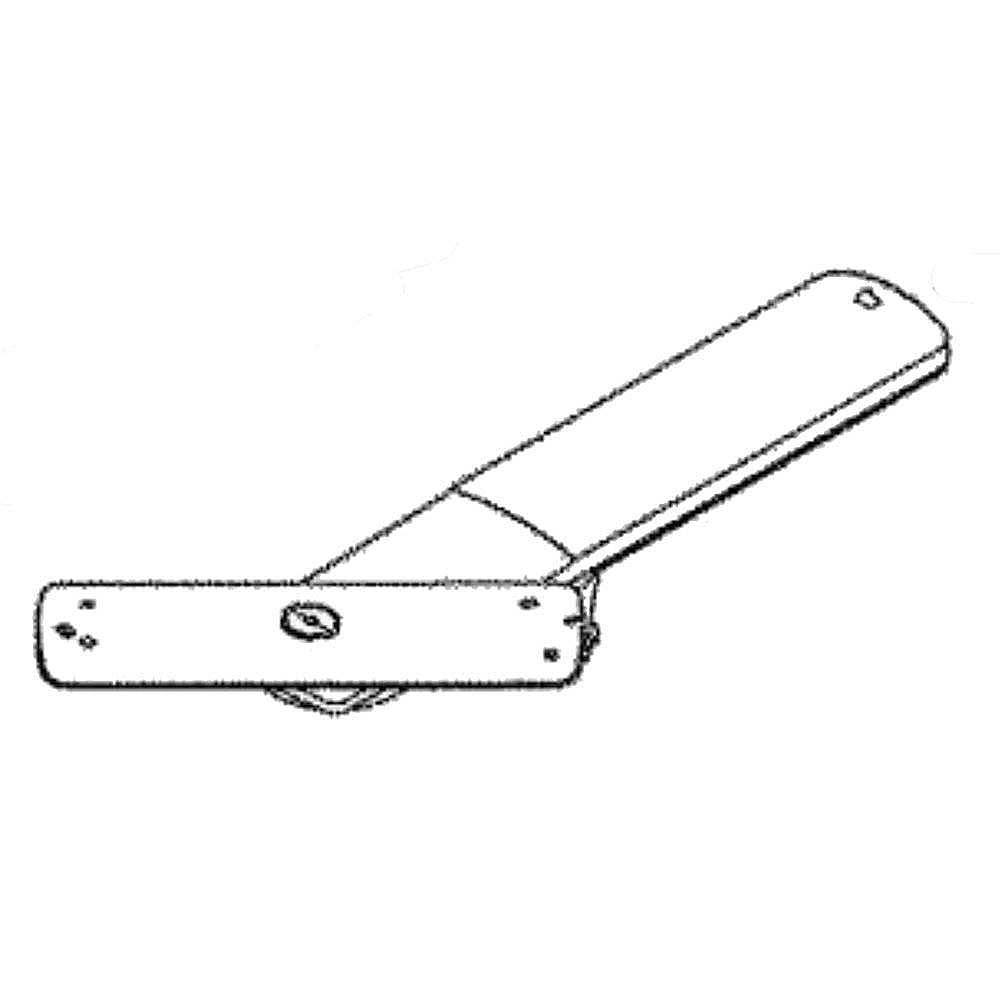 Part #111922663, Crosley Dishwasher Spray Arm, Lower (Gray And Blue) / 15.65 x 5.00 x 2.85