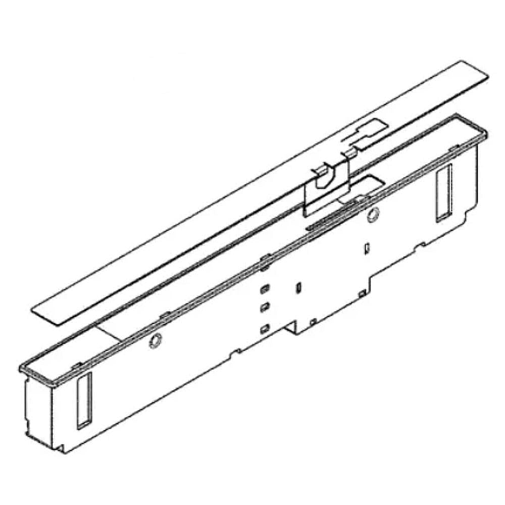 Part #117512440, Dishwasher Control Panel Assembly (Black) / 26.00 x 7.85 x 2.10