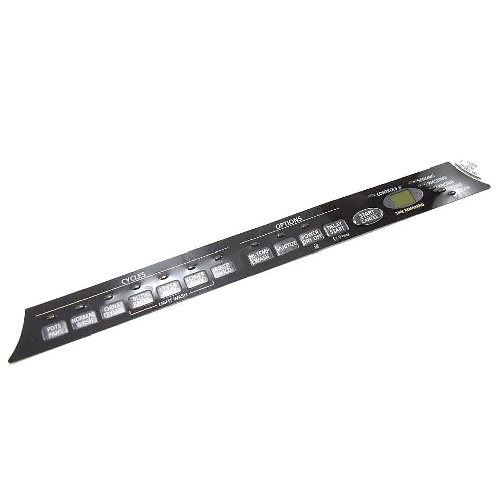 Frigidaire Part #154370003, Dishwasher Control Panel Insert | 15.35 x 1.40 x 0.10