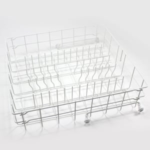 Dishwasher Upper Rack Assembly With Rollers 154586201