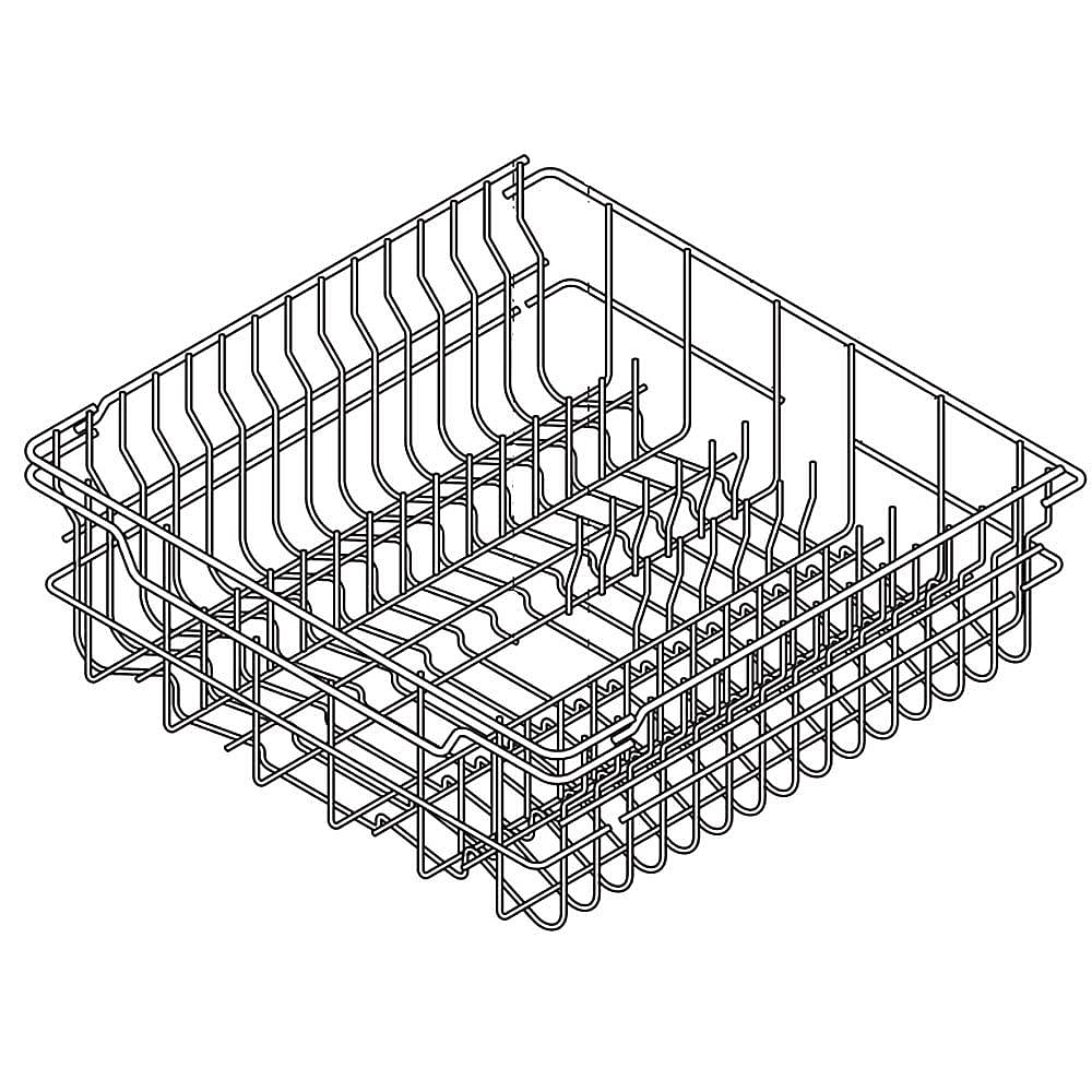 Electrolux Part #154653701, Dishwasher Dishrack, Upper | 20.00 x 19.60 x 6.10