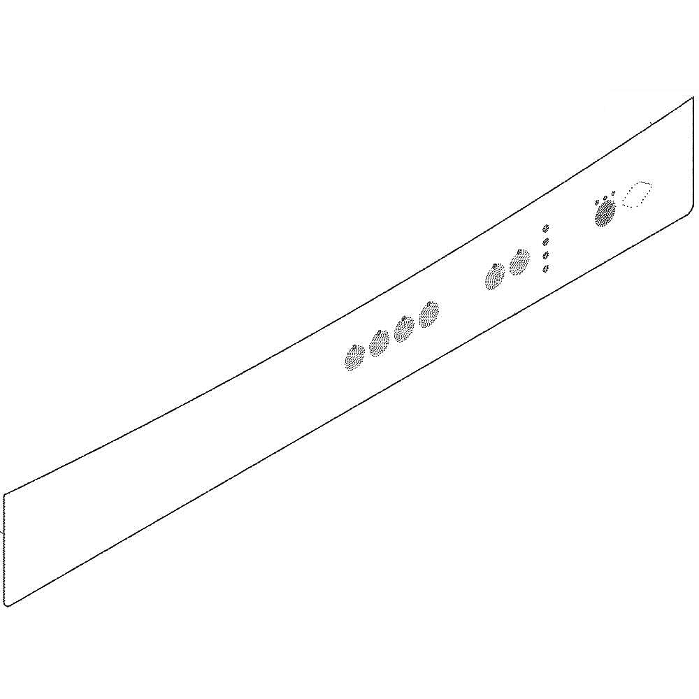 Kenmore Part #154764603, Dishwasher Control Panel Insert (Black) | 22.55 x 3.15 x 0.15