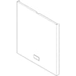 Dishwasher Door Outer Panel Assembly (white) 154790801