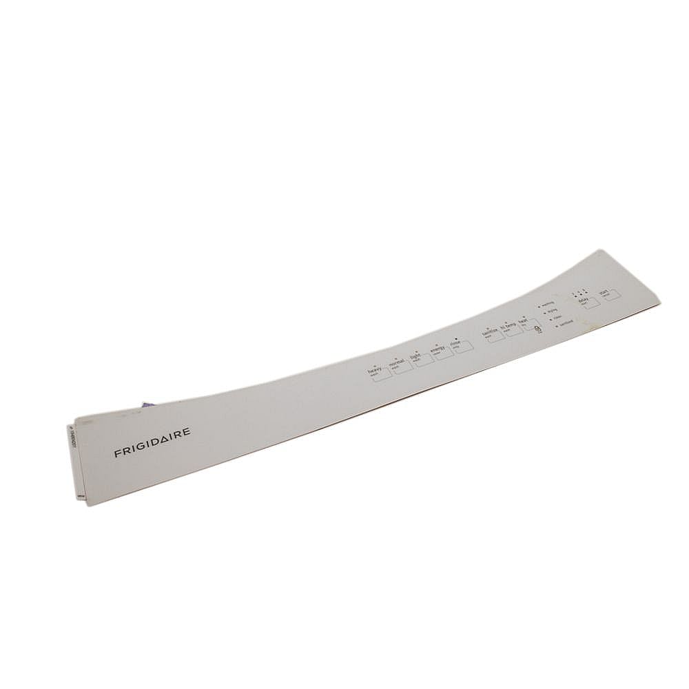 Frigidaire Part #154804201, Dishwasher Control Panel Overlay (White) | 21.85 x 9.65 x 0.50