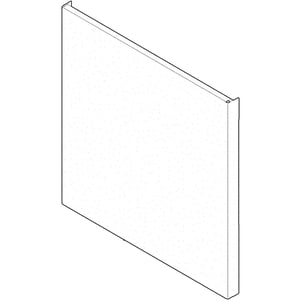 Dishwasher Door Outer Panel (white) 154828801