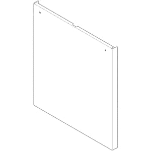 Dishwasher Door Outer Panel Assembly (white) 154873801