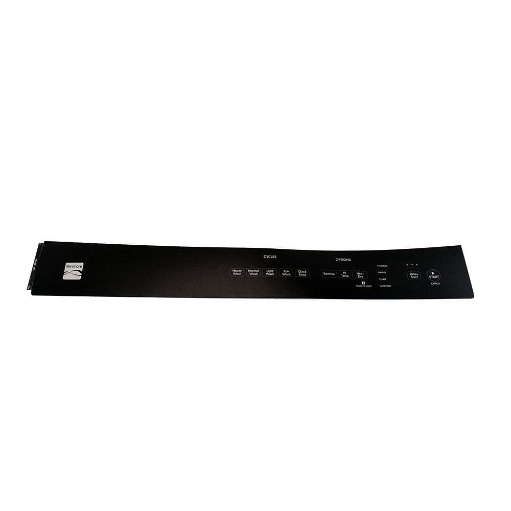Kenmore Part #154881103, Dishwasher Control Panel Insert (Black) | 22.55 x 3.15 x 0.25