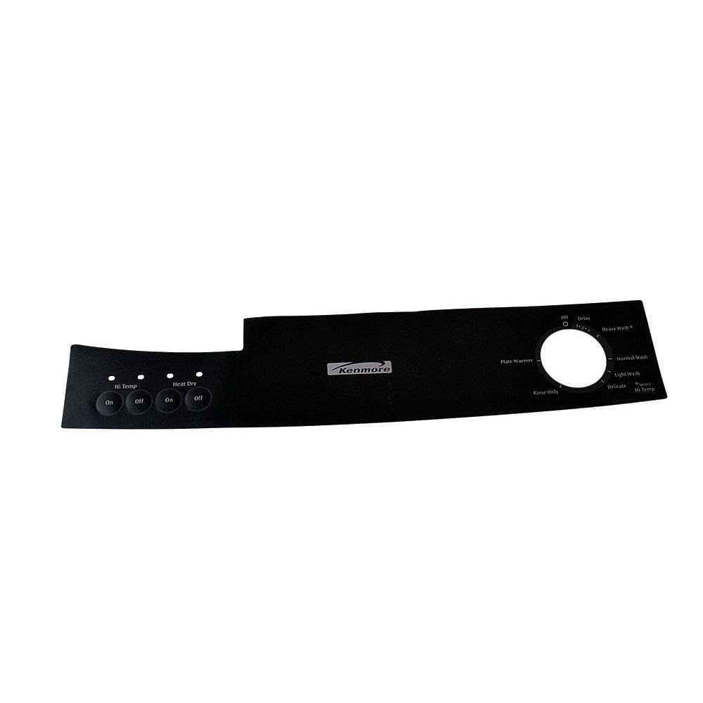 Kenmore Part #5304460932, Dishwasher Control Panel Insert (Black) | 15.30 x 3.20 x 0.25