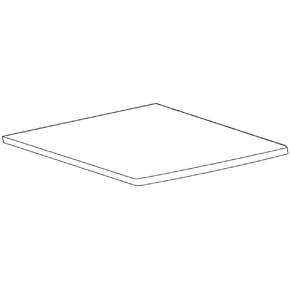Kenmore Part #5304461780, Dishwasher Top Panel (White) | 25.10 x 17.50 x 2.40
