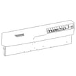 Dishwasher Console Assembly for Frigidaire FDB2410HIC3B - Part 5304482436