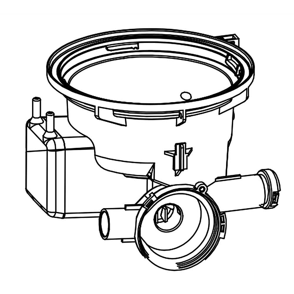 Kenmore Part #5304482468, Dishwasher Sump | 6.20 x 5.85 x 5.30
