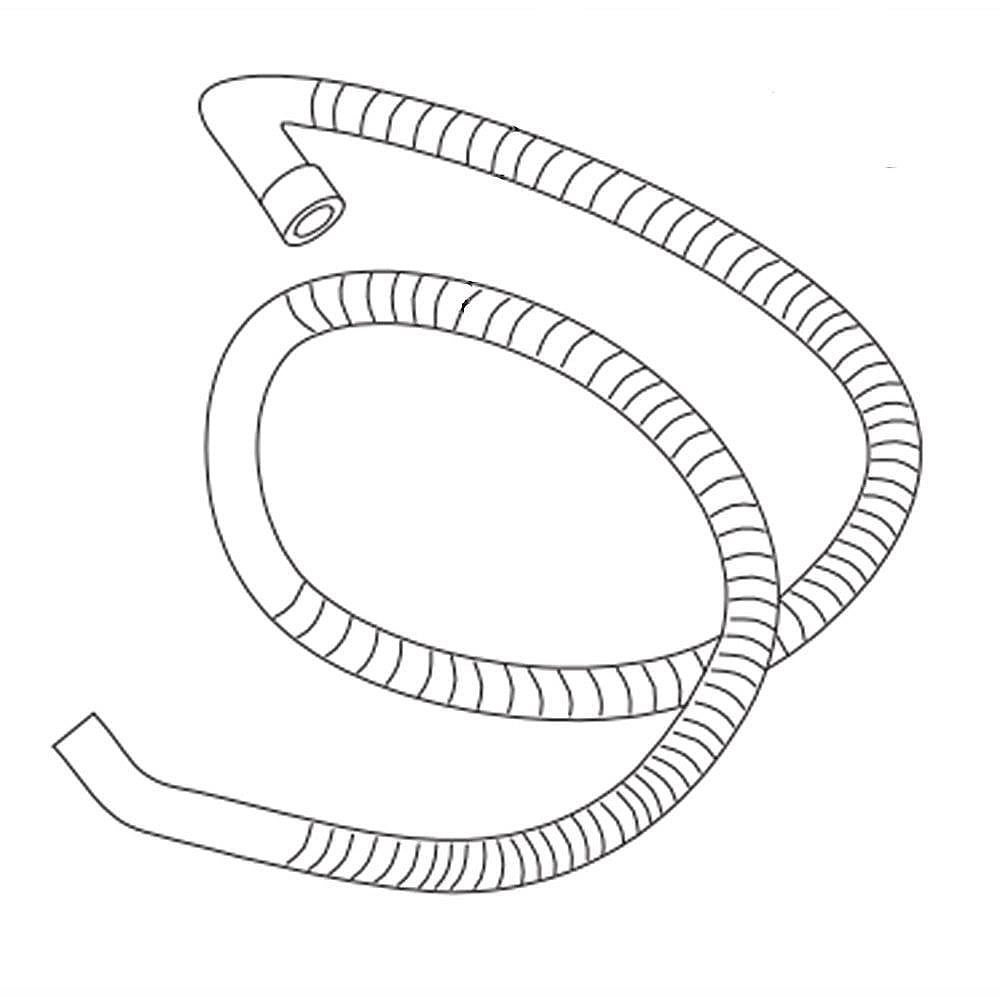 Kenmore Part #5304482480, Dishwasher Drain Hose | 13.80 x 11.90 x 3.55