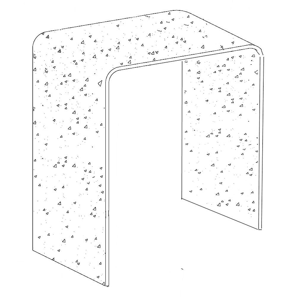 Kenmore Elite Part #5304483668, Dishwasher Insulation | 56.10 x 13.50 x 6.60