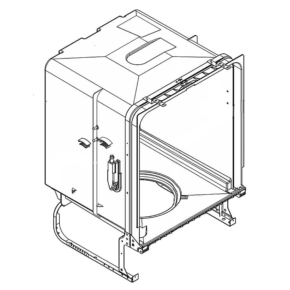 Kenmore Part #5304488410, Tub Assembly | 34.00 x 26.00 x 24.50
