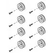 Dishwasher Dishrack Track Roller 5304506916