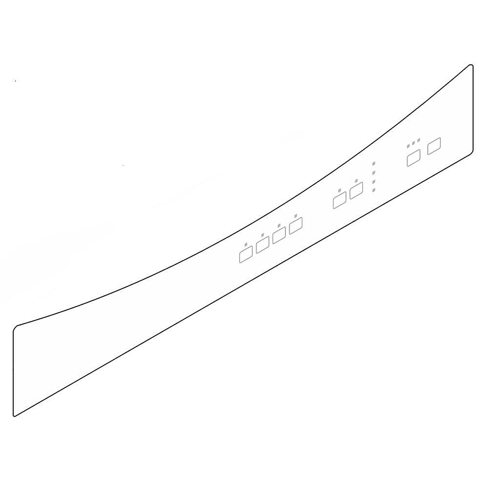 Part #5304507085, Dishwasher Control Panel Insert (Black) / 22.00 x 3.60 x 0.10