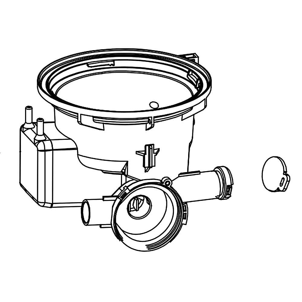 Part #5304512883, Electrolux Dishwasher Sump / 9.40 x 5.80 x 5.30